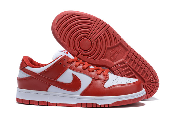 Women's Dunk Low SB Red/White Shoes 0162